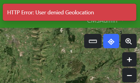 HTTP Error: User Denied Geolocation